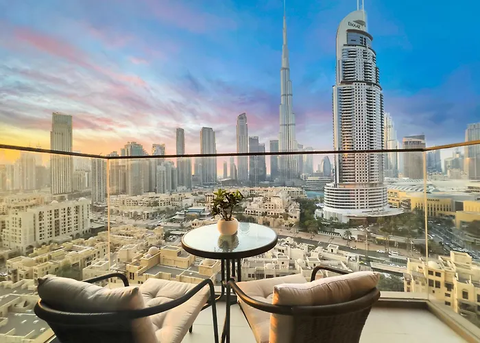 Best View In Dubai And Burj Khalifa View - 2 Bedroom - 3 Beds